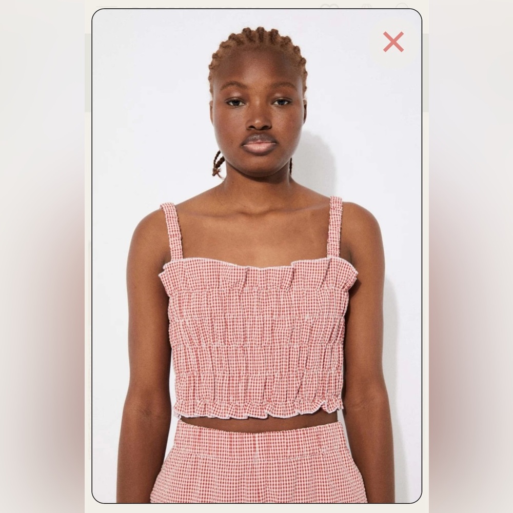 Rita Row Mercury Vichy Top Checkered XS
